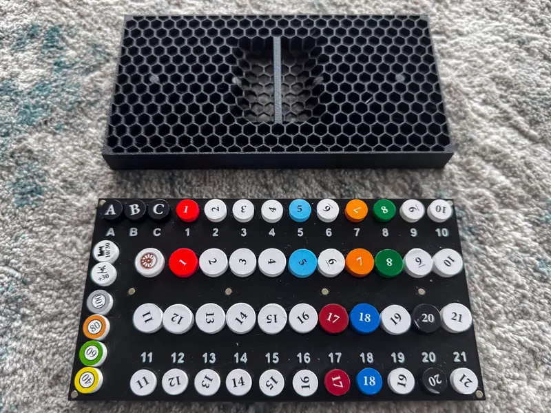 1822PNW board game markers and cubes organizer