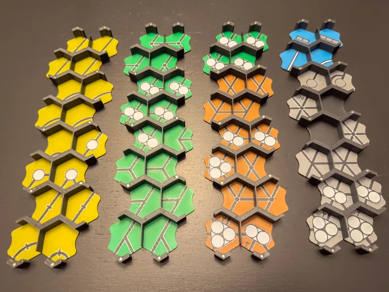 1822PNW board game tile trays