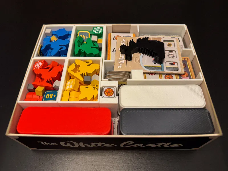 The White Castle board game insert